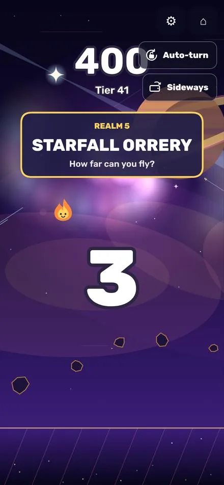 Starting a run in the Orrery