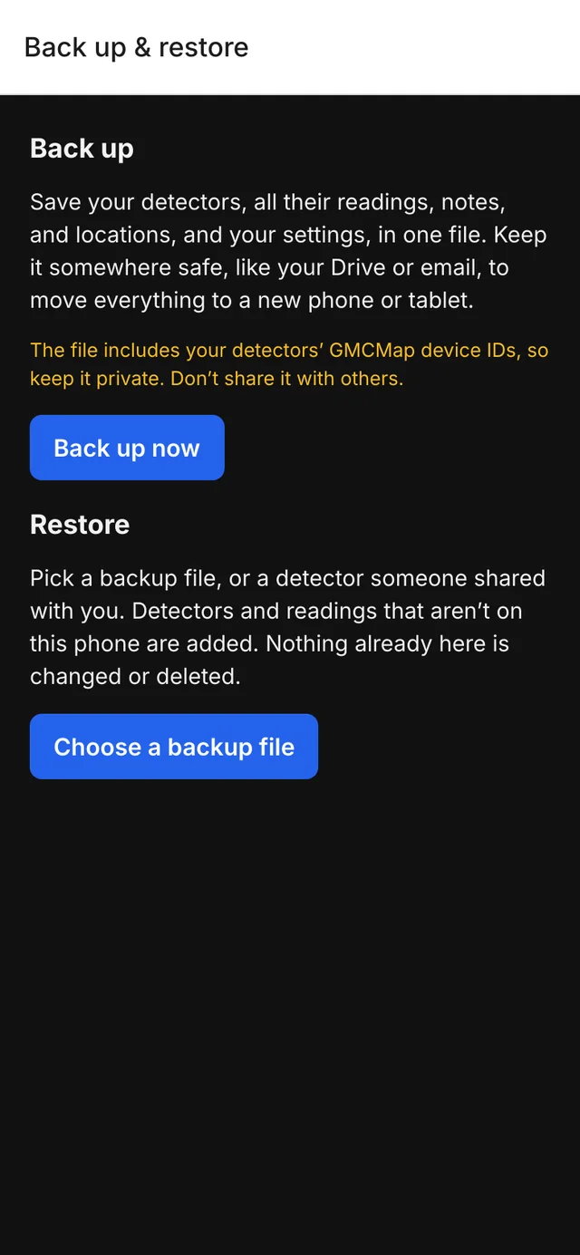 Backup