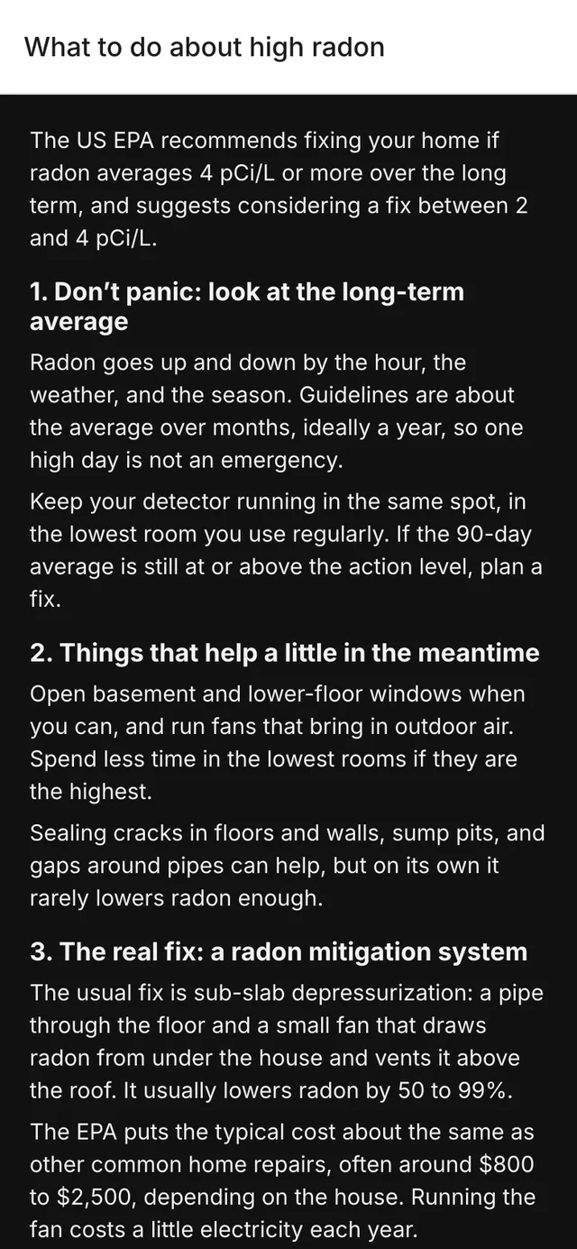 The what to do about high radon guide